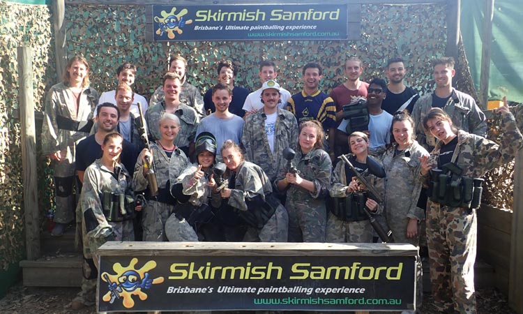 Skirmish Samford End of season party group